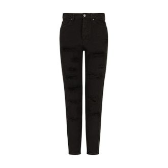 A|X Armani Exchange Dames/Dames J51 Denim Slim Jeans (Zwart)
