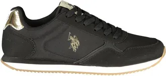 U.S.Polo Association Black Polyurethane Womens Womens Sneaker