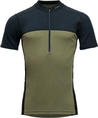 Devold Lauparen Merino 190 Zip Tee Merinounterw&auml;sche f&uuml;r Herren | oliv