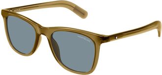 Montblanc MB0496S 005 Mens Sunglasses Brown Size 52