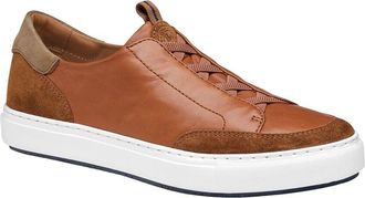 Johnston & Murphy Anson Stretch Lace To Toe Leather Sneaker