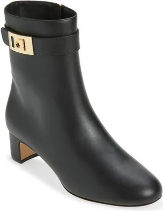 Ferragamo Elizia Bootie in Nero at Nordstrom, Size 8.5