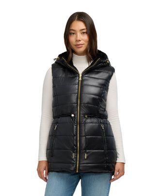 Pajar Womens Isabelle Lightweight Reversible Faux Mink Vest