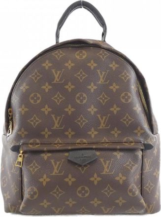 Louis Vuitton Brown Coated Canvas Backpack (Pre-Owned)