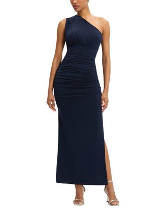 H&eacute;rve L&eacute;ger Ruched Jersey Midi Dress