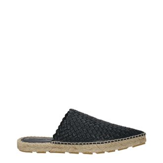 Bottega Veneta Damens Hausschuhe und Clogs aus blauem/tintenfarbenem Leder