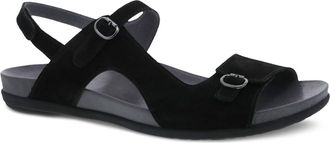 Dansko Womens Jordyn Sandal In Black Nubuck