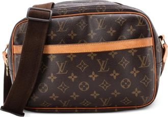 Louis Vuitton Borsa a tracolla Reporter Bag Monogram Canvas PM - Marrone