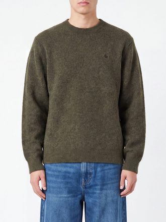Carhartt Work in Progress Curtis Crewneck Jumper in Acrylic Blend with Embroidered Logo