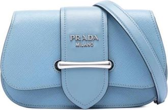 Prada Pre-owned Mini Saffiano Sidonie Crossbody - - Pre-owned - Donna - Blu - ONE SIZE