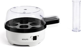 Krups Ovomat Eg233115 Cocedor De Huevos Negro Y Blanco