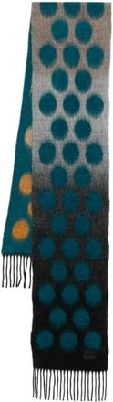 Paul Smith Anton Polka Scarf - Heren - Wintersjaals - Veelkleurig - ONE Size - Wol - Accessoires