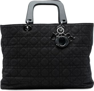 Dior Pre-owned Handbags, female, Black, Size: ONE SIZE Pre-owned Top Handle Bag