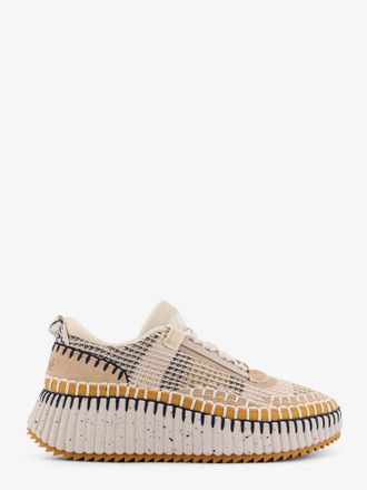 Chloé Sneakers low-top Nama in mesh con inserti in suede - CHLOE - gender_Woman