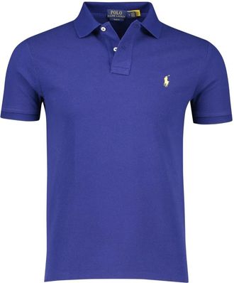 Polo Ralph Lauren Polo Shirt met Korte Mouwen - Heren - Polos - Blauw - 2XL - Katoen - Tops
