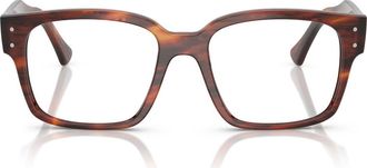 Ray-Ban 51mm Square optical glasses in Striped Havana at Nordstrom
