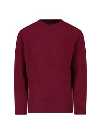 Howlin Bordeaux Fine Wool Crewneck Sweater