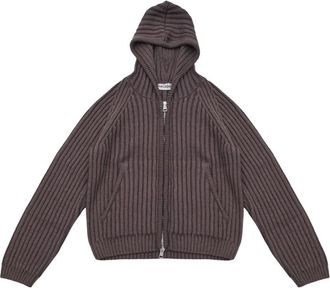 Our Legacy Level Hood - Heren - Sweatshirts & Hoodies - Bruin - Maat: L Wol
