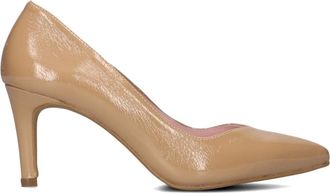 Notre-V Schoenen, Dames, Bruin, 37 EU, Polyester, Elegante camelkleurige pumps met spitse neus