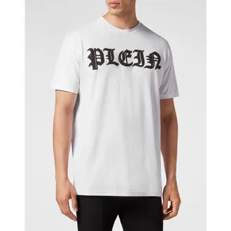 Philipp Plein T-Shirt Round Neck Ss Gothic Plein Men in White at Nordstrom, Size Xxx-Large