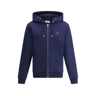 Ami Zip-throughs, male, Blue, Size: XL Ami de Coeur Zipped Hoodie
