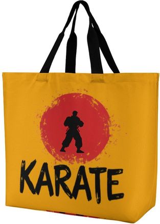 Generic KARATE Large Reusable Shopping Bag Lightweight Foldable Tote Bags Washable Shoulder Handbag