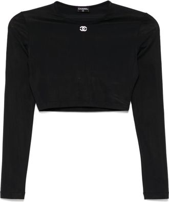 Chanel Top corto 1990-2000 - Nero