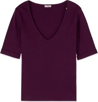 Oltre Mujer, Camisetas, P&uacute;rpura, Talla: L