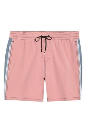 Billabong Dbah Panel Loopback Swim Trunks in Ash Rose at Nordstrom, Size X-Large