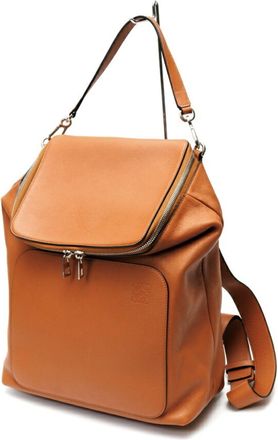 Loewe Brown Leather Backpack (Pre-Owned)