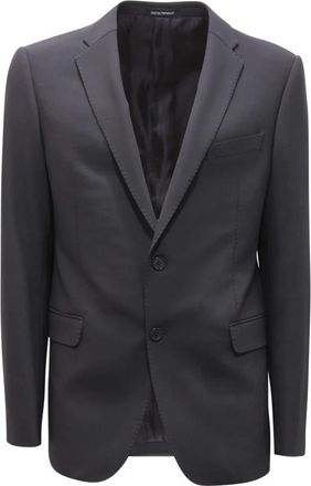 Armani Wollen Pak Emporio M Line Model - Heren - Blazers - Blauw - L - Wol - Jassen