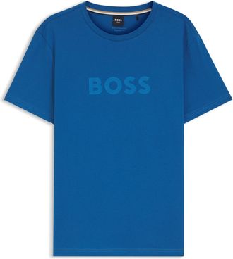 HUGO BOSS Strandshirt BOSS T-Shirt RN, Herren, Gr. XXL, open blau 462, Jersey, Obermaterial: 100% Baumwolle, unifarben, regular fit h&uuml;ftbedeckend, Rundhals, Shi