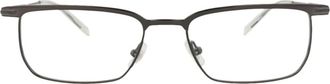Montblanc 54mm Square Optical Glasses in Ruthenium Transparent at Nordstrom Rack