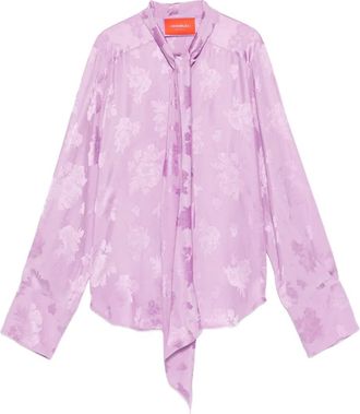 La DoubleJ Camicia a fiori - Viola