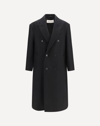 Ami Long double breasted wool Coat Male 46