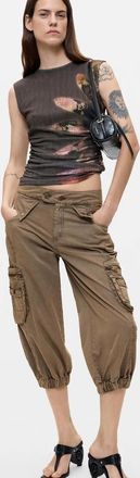 Desigual pantaloni jogger con tasche in beige-Neutro