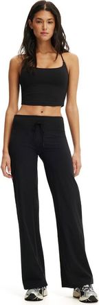 Cotton On Womens Active Straight Leg Stretch Woven Pant in Black at Nordstrom, Size Xx-Small
