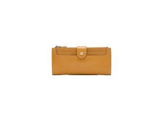 Hobo Dunn Continental Wallet Wallet Womens Handbags Natural, Cotton/Leather