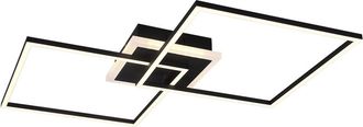 Reality Plaf&oacute;n Arribo Cuadrados Led Negro Regulable Rgbw Trio Lighting