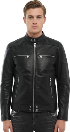 Diesel Black Mandarin Collar Jacket