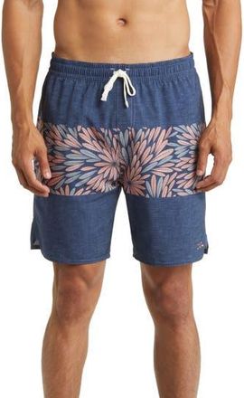 Travis Mathew Merion Swim Trunks in Heather Dress Blues at Nordstrom Rack, Size Medium