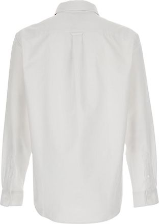 Maison Kitsun&eacute; Mens Shirt Profile Fox Regular White Cotton