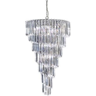 Searchlight Searchlight - Sigma - Ara&ntilde;a De Luces De 9 Luces Con Acabado Cromado Con Cristales Acr&iacute;licos, E14