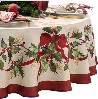 Villeroy & Boch Winter Bows & Garland Tablecloth -Round