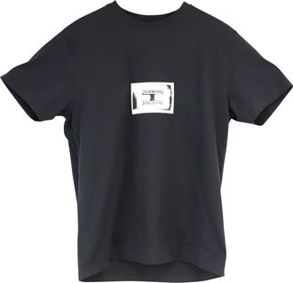 Givenchy Pre-owned Mens Printed Logo T-Shirt in Black Cotton Jersey - Size X-Small