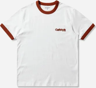 Carhartt Work in Progress Men s Ip Ringer T-Shirt White / Red