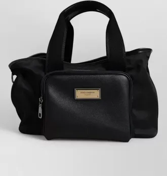 Dolce & Gabbana logo plaque tote bag
