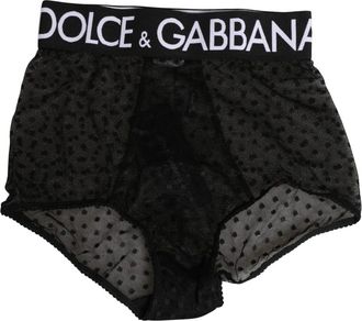Dolce & Gabbana Bottoms, female, Black, Size: S Girdle High Waist Panty
