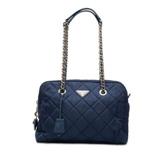 Prada Pre-owned Prada Impuntu Tessuto Chain Shoulder Bag Ladies Q6ZM1DNCQCMSU8TU