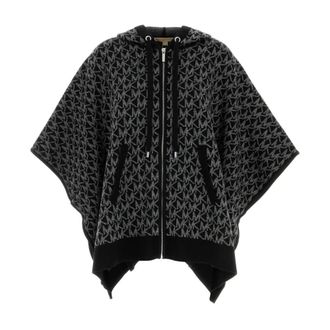 Michael Kors Dames, Jassen, Zwart, Maat: S/M Wol